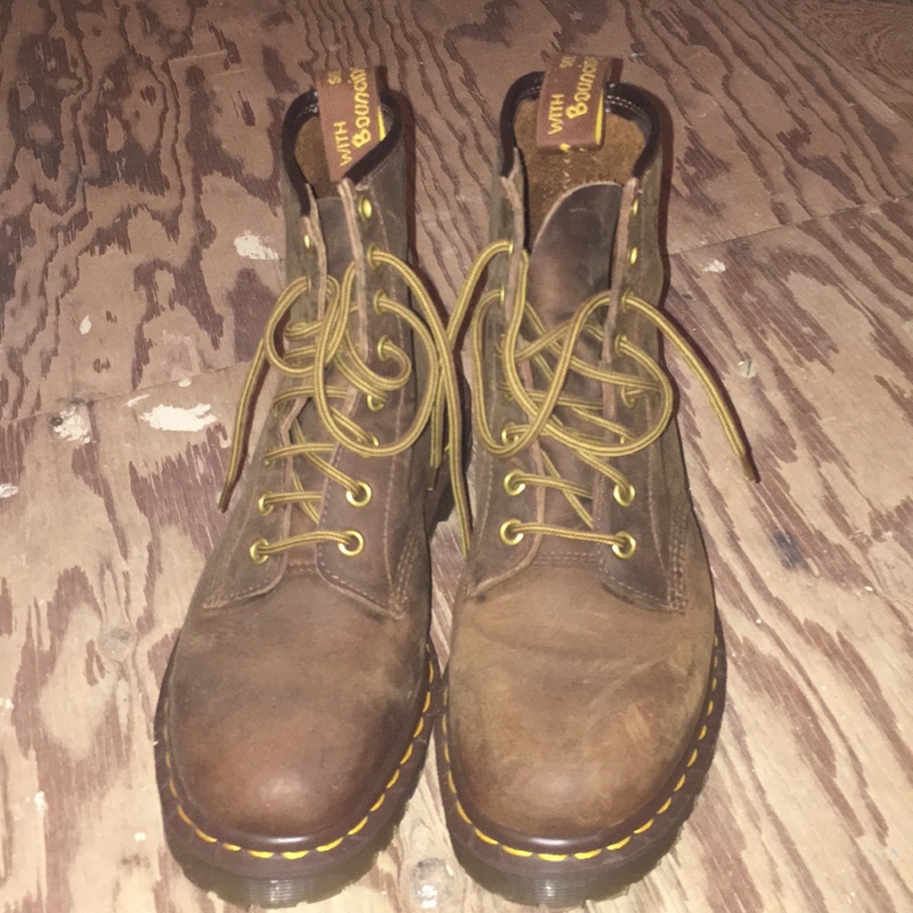 Brown doc martins